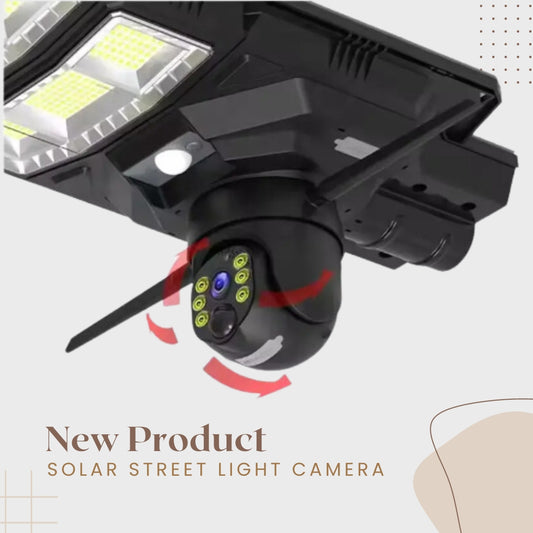 4G SIM Support WiFi 18000mah Solar Street Light Camera
