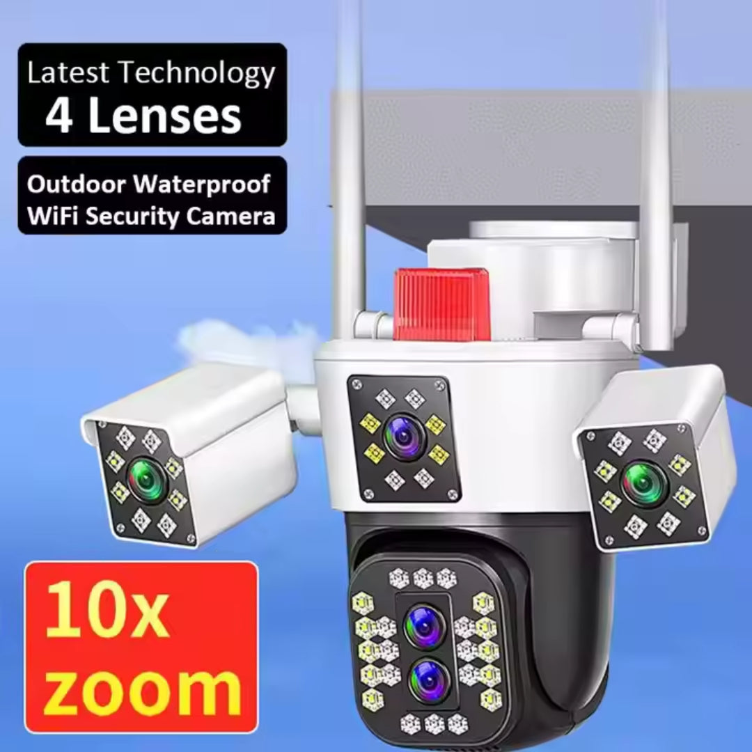4 Lens Full HD Waterproof Color Night Vision WIFI Camera
