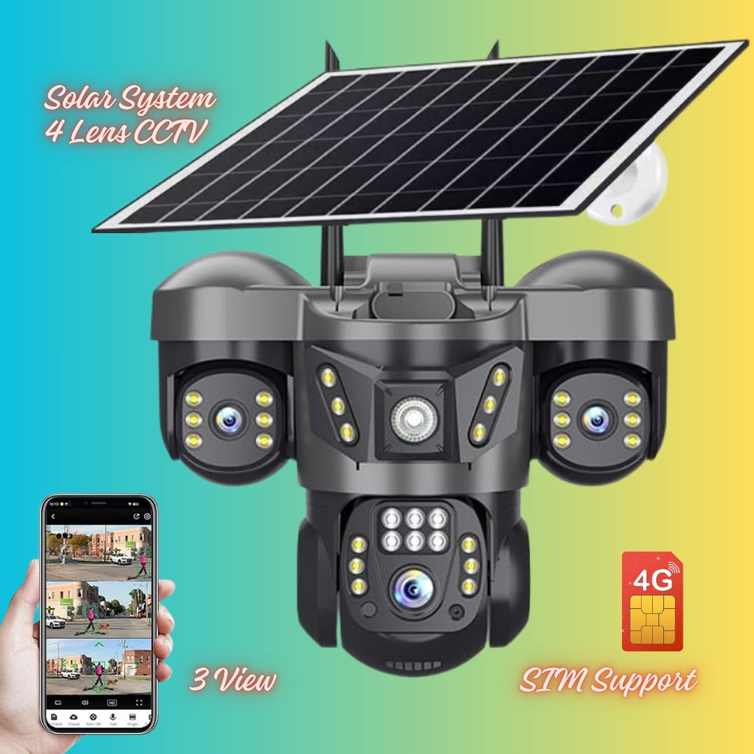 4G SIM Support 4 Lens 3 View V380 pro CCTV