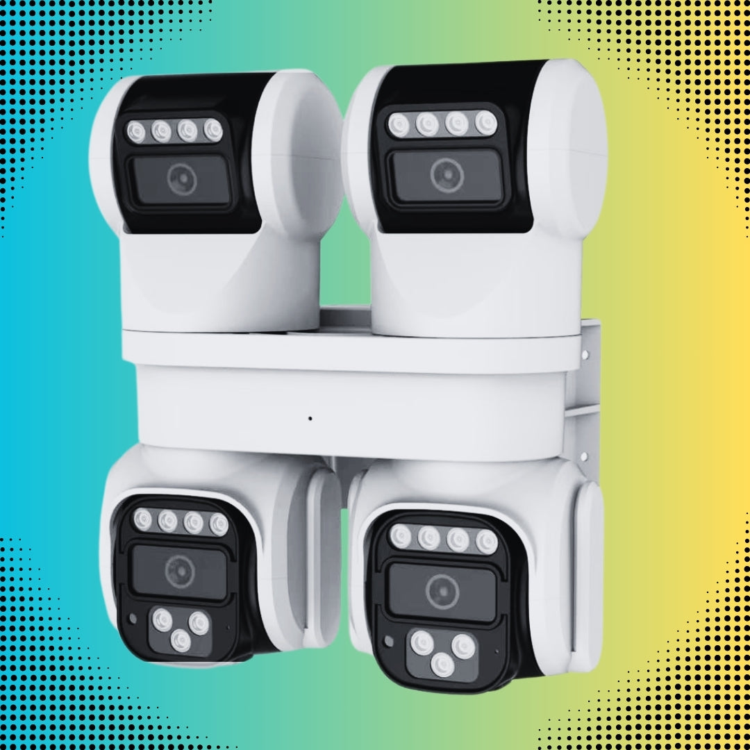 4 Lens 4 View 16 MP 4 PTZ WiFi CCTV