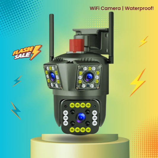 3 Lens WiFi Waterproof V380 Camera