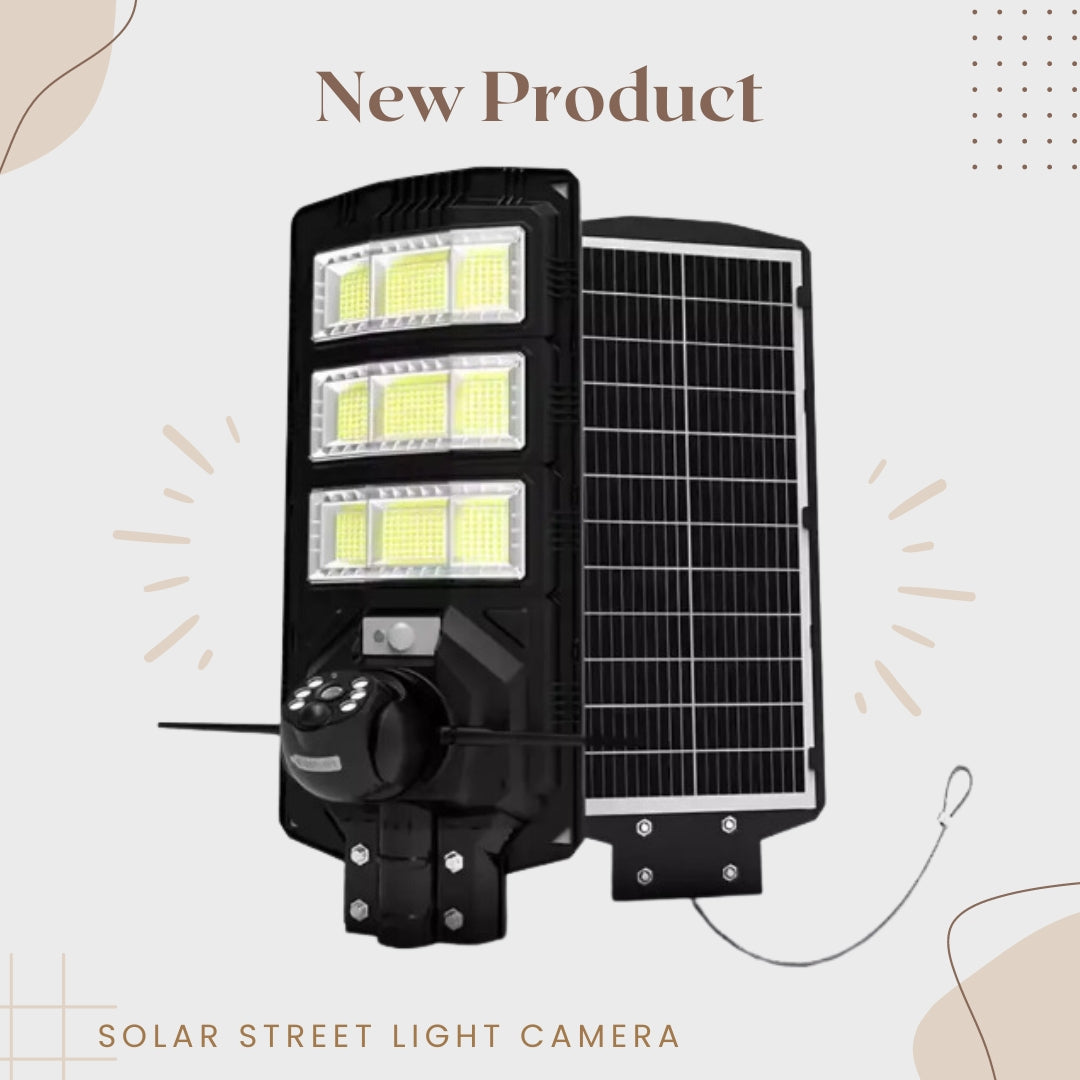 4G SIM Support WiFi 18000mah Solar Street Light Camera