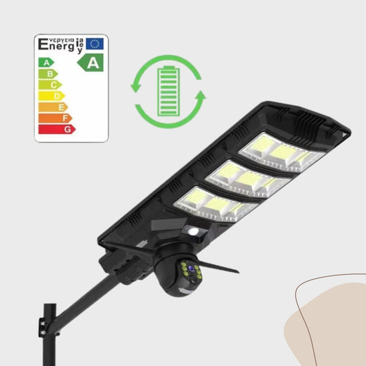 4G SIM Support WiFi 18000mah Solar Street Light Camera