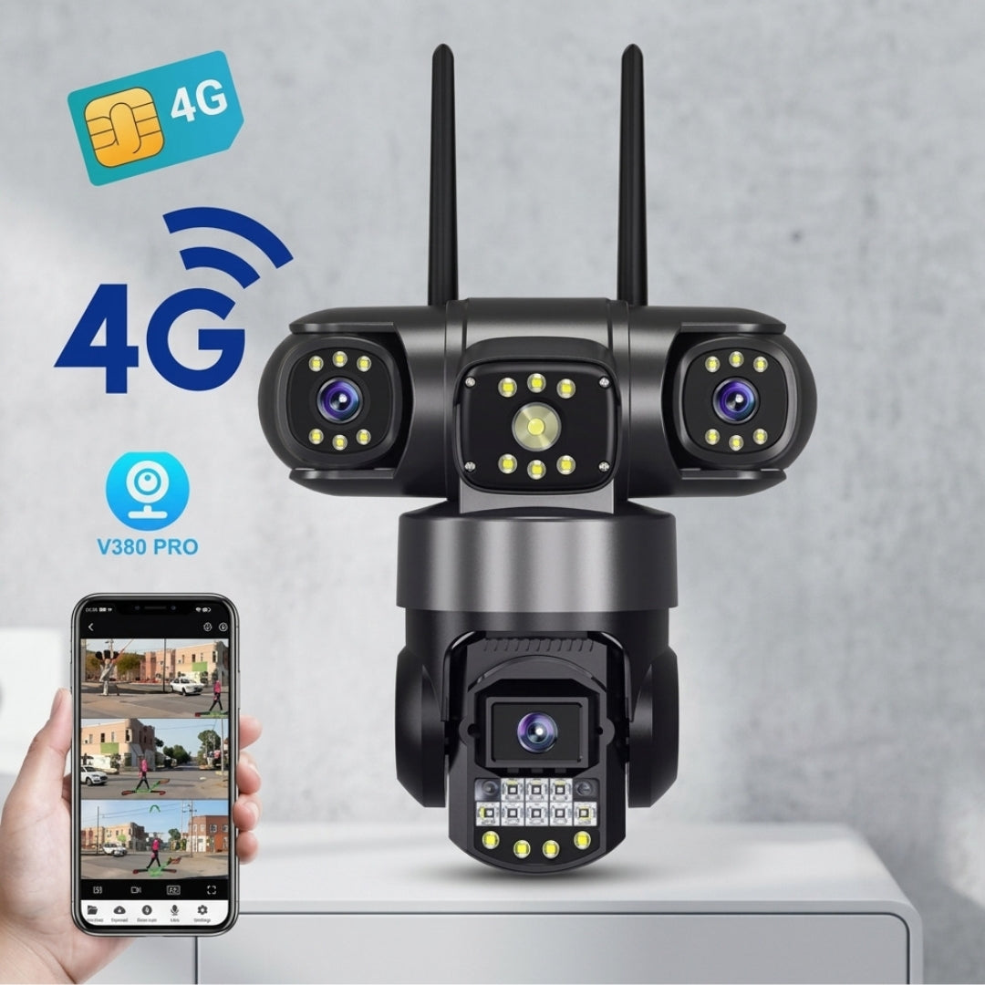 4G SIM support 3 View 9 MP Color Night Vision CCTV