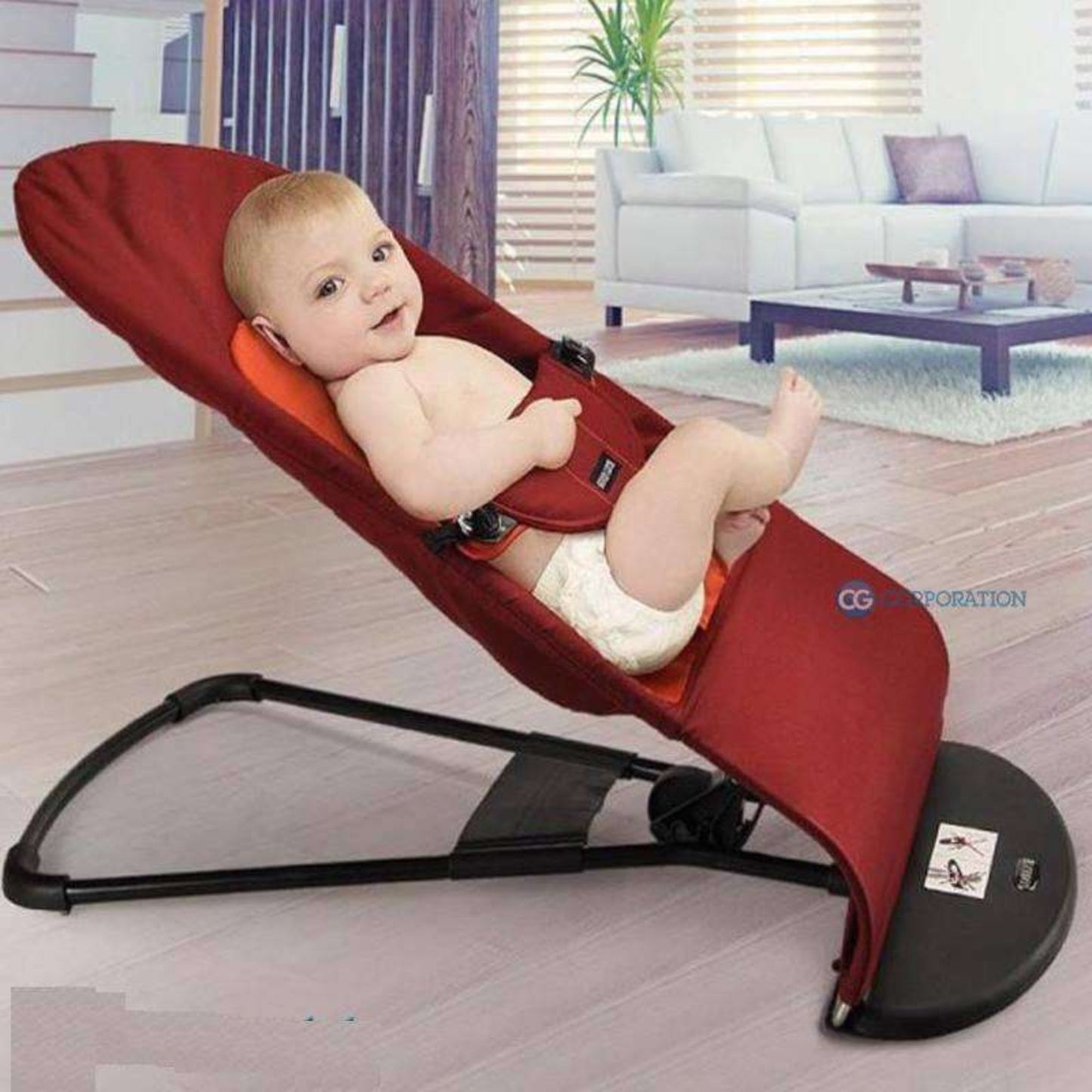 Adjustable Baby Bouncer Chair with Soft Seat