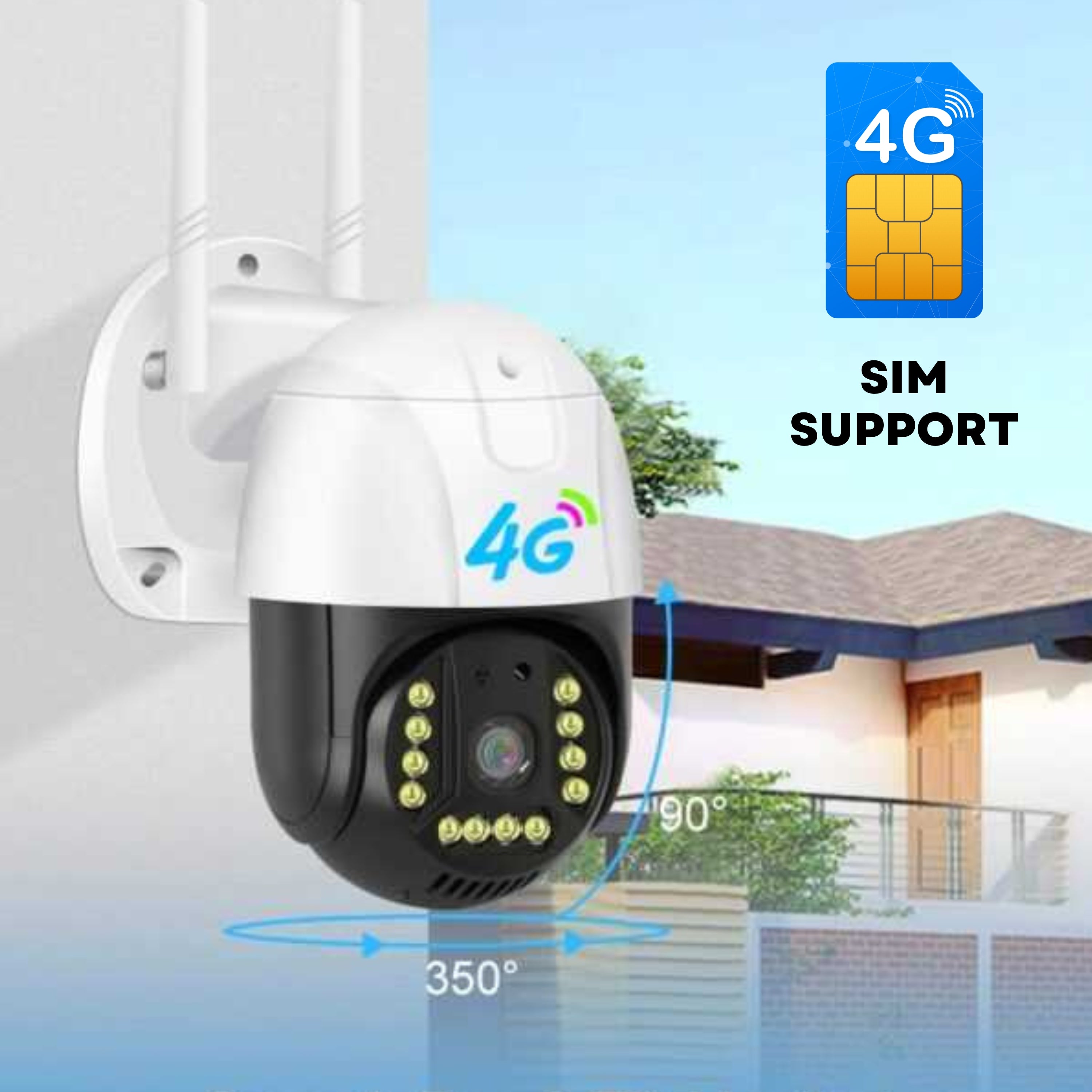 SIM Support IP Camera Waterproof Night Vision Voice Exchange – CG ...