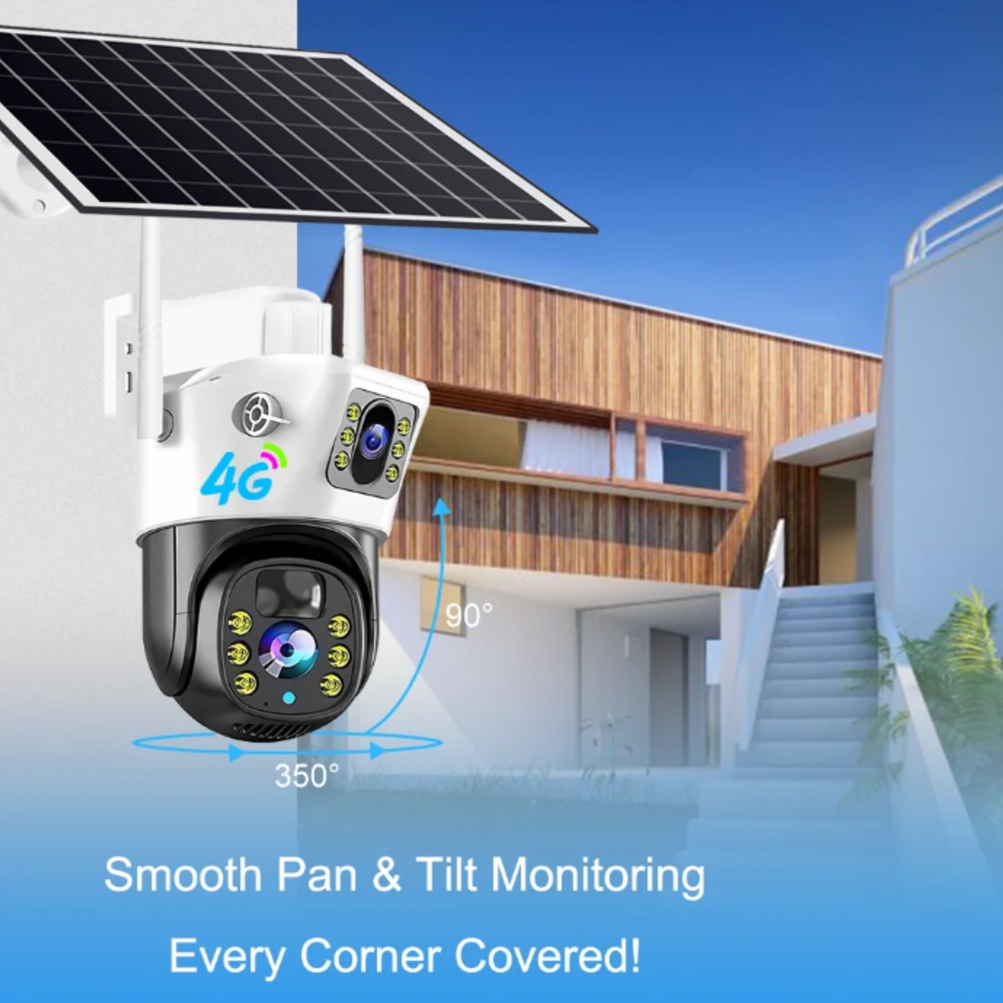 SOLAR 4G DUAL LENS PTZ NIGHT VISION CAMERA