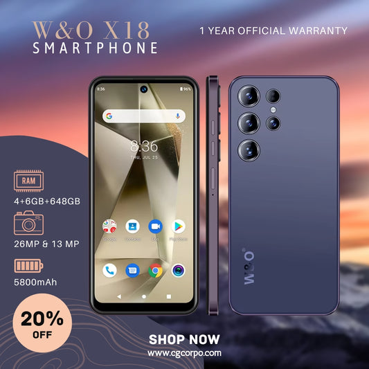 W&O X18 Global 4G Android Phone